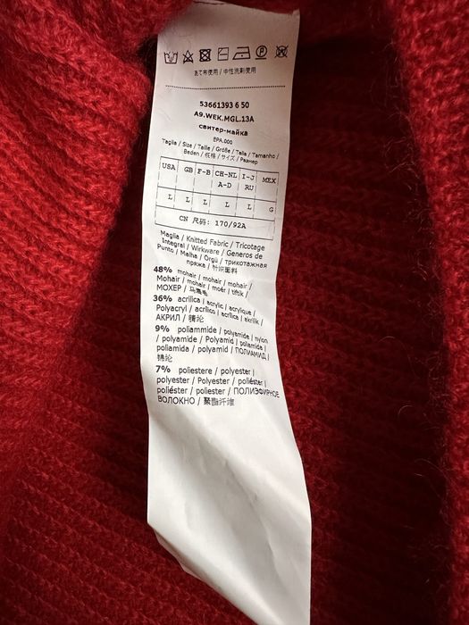 Pulover mohair rosu,dama,Weekend Max Mara,marime L