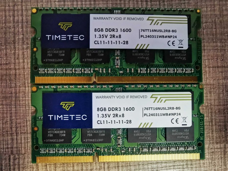RAM SОDIMM памет 16Gb (2x 8Gb) DDR3L 1600Mhz CL11 1.35V