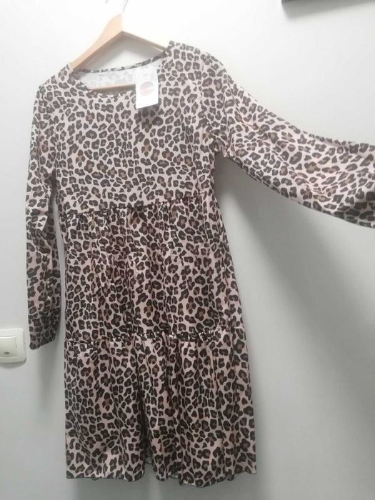 Ежедневна рокля с леопардов принт