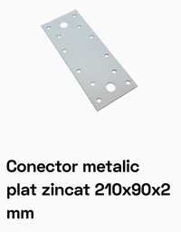 Conectori metalici plati zincati 210x90x2 mm