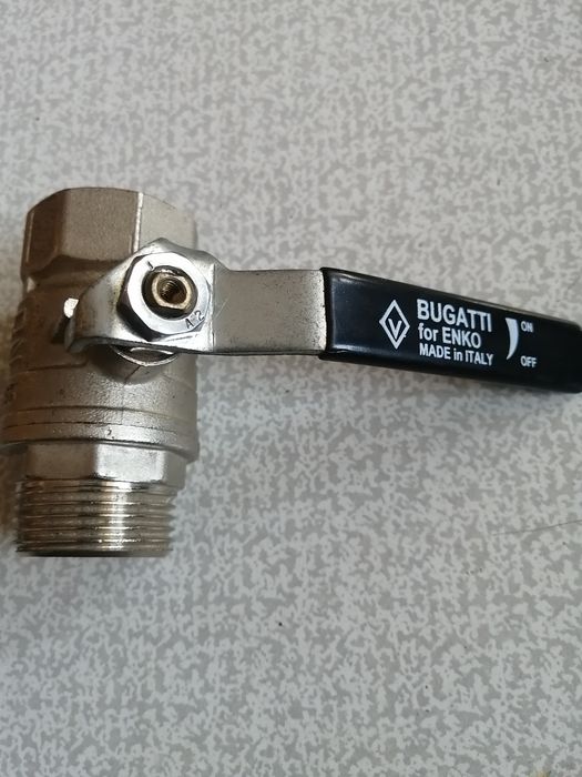 Кран шаровый 1 дюйм, новый, оригинал Bugatti (Италия)