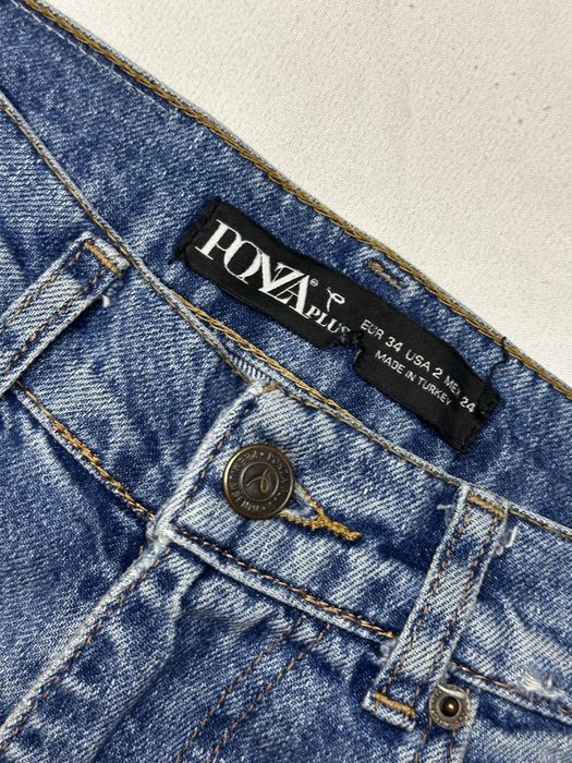 Blugi dama albastru deschis cu rupturi-boyfriend fit