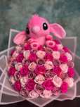Buchet Stitch Roz Mare trandafiri sapun