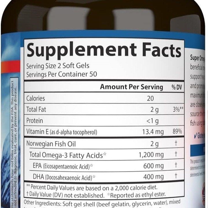 Carlson - Super Omega-3 Gems, 1200 мг жирных кислот омега-3 с ЭПК и ДГ