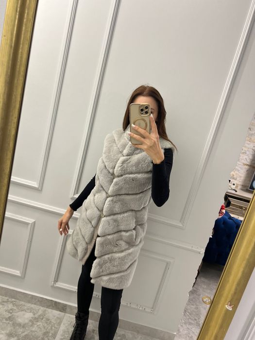 Veste carolina design chinchila rex si vulpe samur