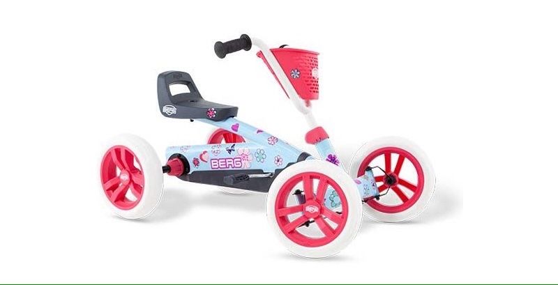 Kart cart cu pedale BERG Buzzy Bloom pentru copii. Varsta 2-5 ani
