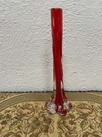 Италианска ваза от разтопено стъкло Мурано