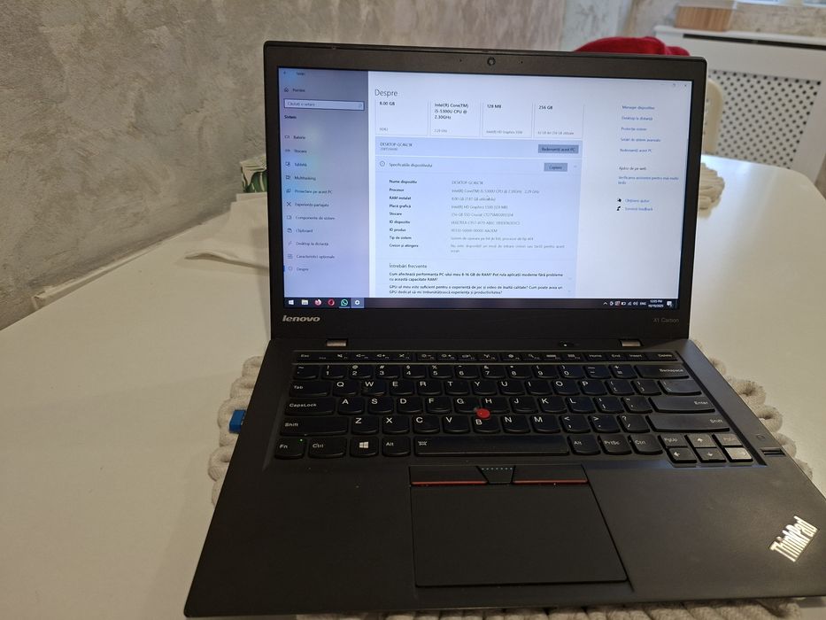 Laptop Lenovo ThinkPad CarbonX1