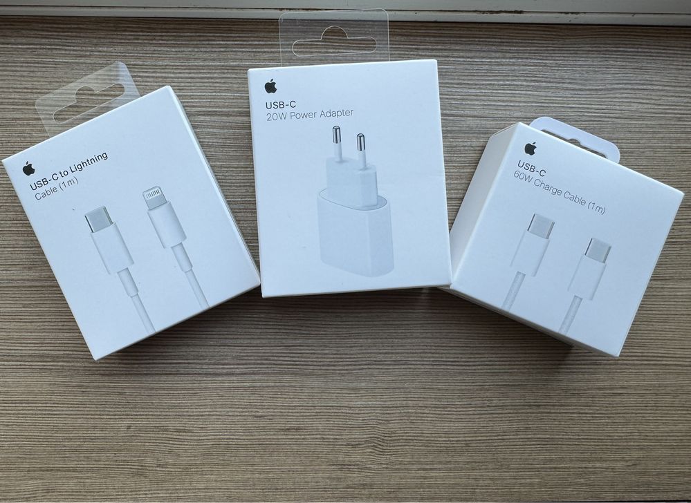 incarcator Iphone fast charge 20w USB C si cabluri