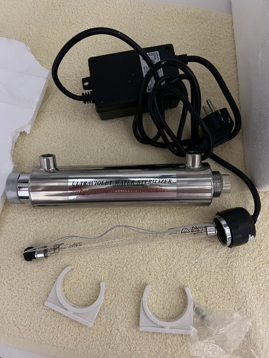 Filtru apa potabila UV-C germicid inox lampa neon droser philips