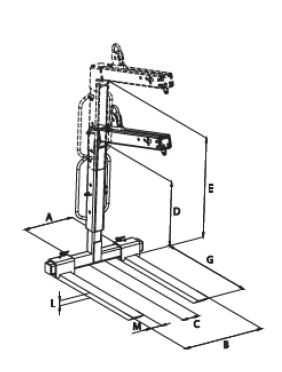 Furca autoreglabila pentru paleti furca automacara