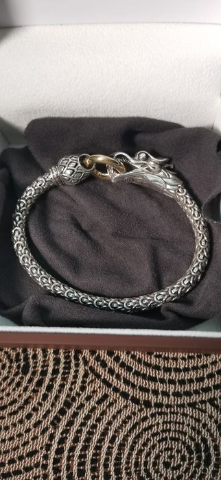 Bratara John Hardy NAGA DRAGON  silver - gold 18 k