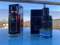 Парфюми Mancera Red Tabacco и Dior Sauvage Parfum
