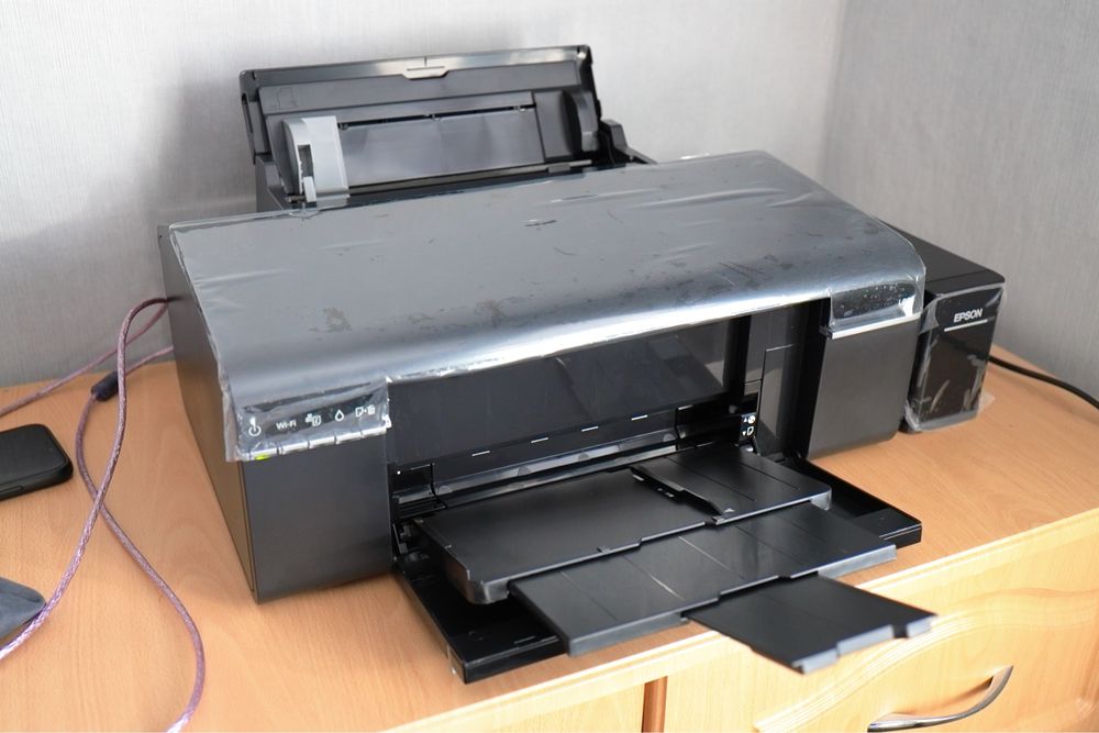 Принтер струйный Epson L805  для фото СНПЧ А4, Wi-FI