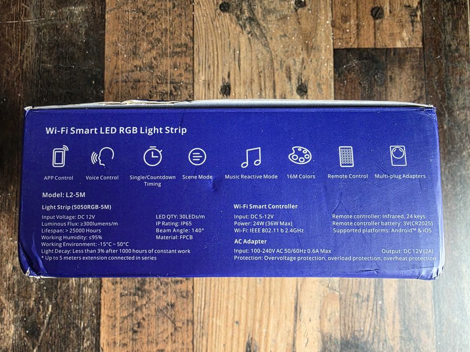 SONOFF L2 5M Smart LED Light Strip Wi-Fi RGB Интелигентна LED Лента