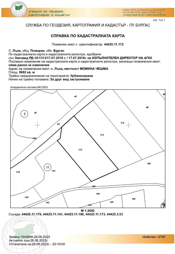 Продава се Парцел в с. Лъка, Област Бургас - 42299 кв.м за 35 €/кв.м - Снимка #7