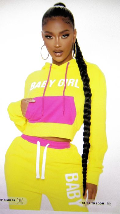 Дамски Суичър С Качулка - Бранд FASHION NOVA