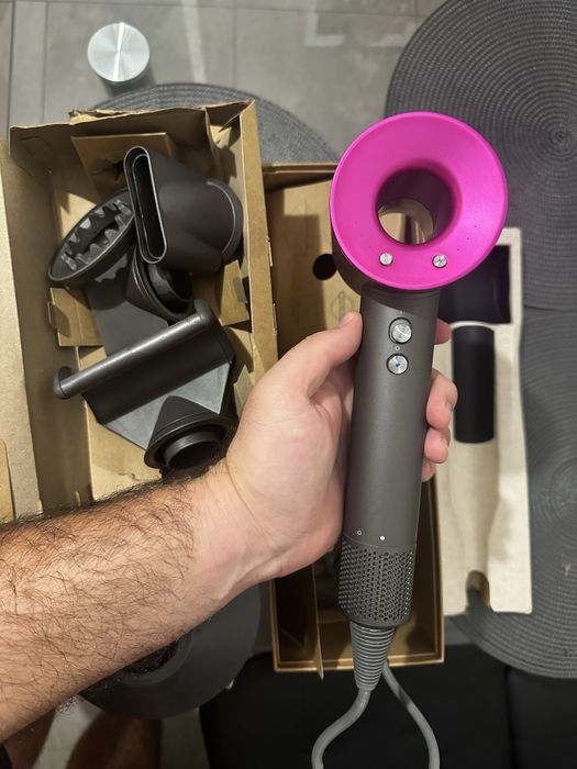 Vand Uscator de par Dyson HD08 Gri + Roz