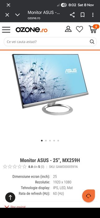 Monitor ASUS MX259H