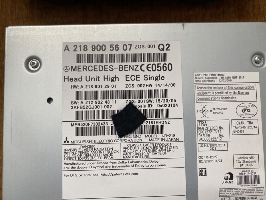 Navigatie / Display / Unitate Mercedes CLS W218 Facelift