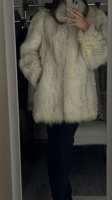 Blana naturala de vulpe polara