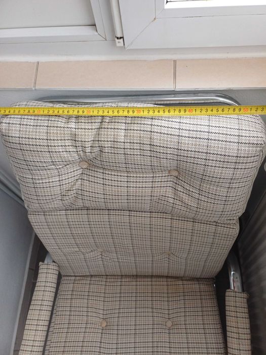 Fotoliu extensibil cadru inox