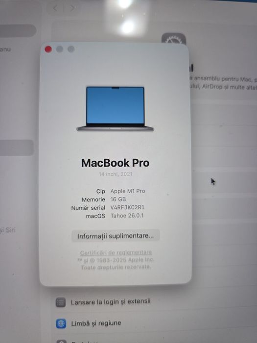 Macbook pro M1 PRO eventual schimb