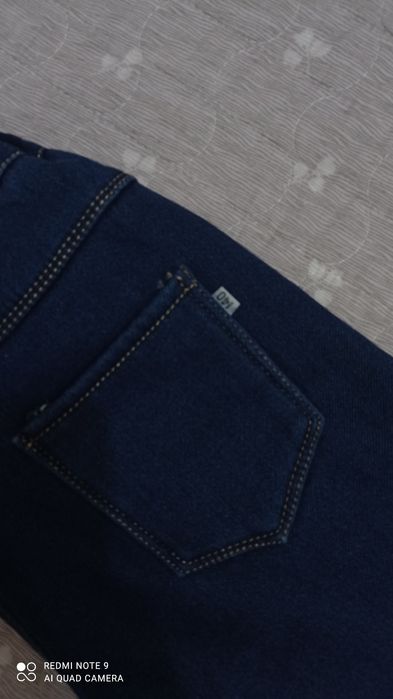 Зимние джинсы на рост 140 в идеальном состоянии