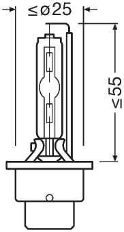 Ксенон крушки за фарове OSRAM D2S-XENARC COOL BLUE INTENSE 1бр.