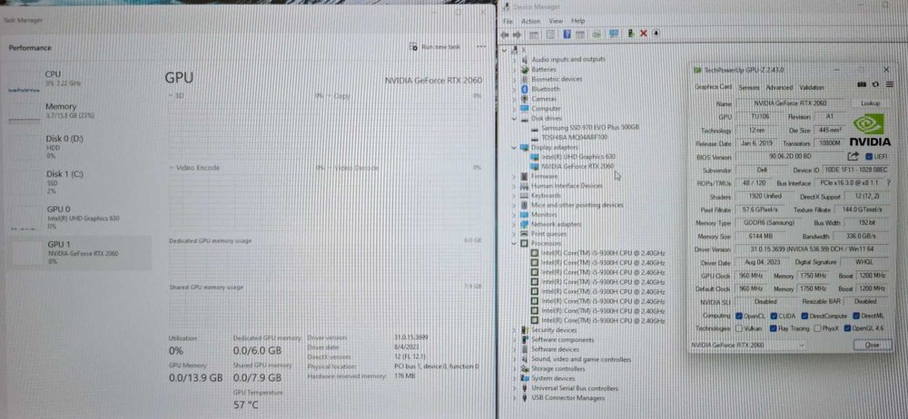 17.3' IPS Dell G7 i5-9300/NVIDIA GTX 2060 6GB GDDR6/16GB/512GB SSD/1TB