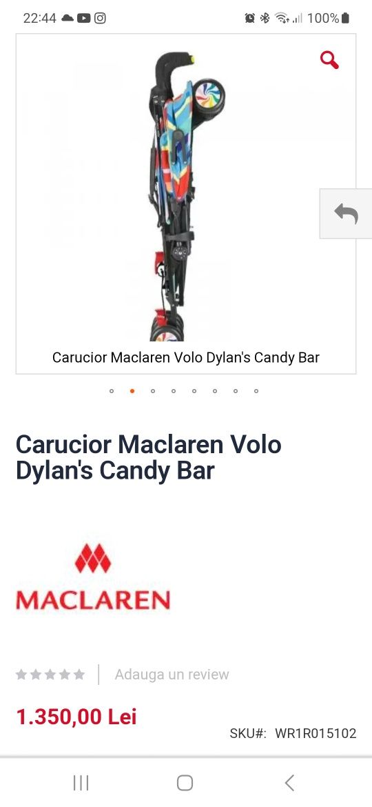 Carucior Maclaren Volo Dylan's Candy Bar