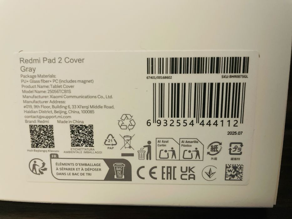 Husa / Carcasa - Xiaomi Redmi Pad 2 Cover Gray