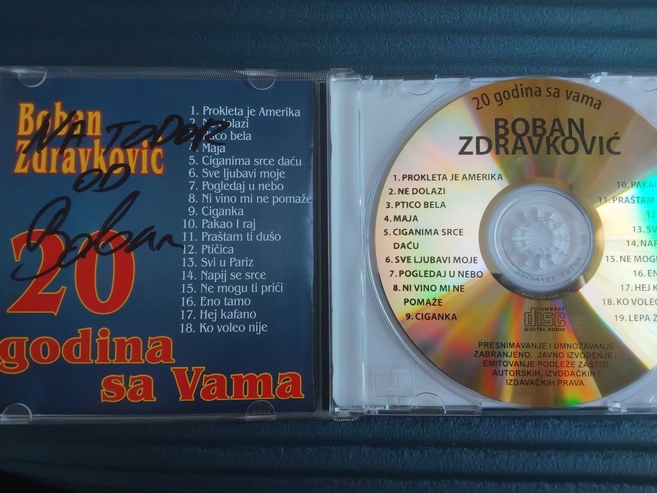 Бобан Здравкович - музикален диск поп-фолк / сръбска музика с автограф