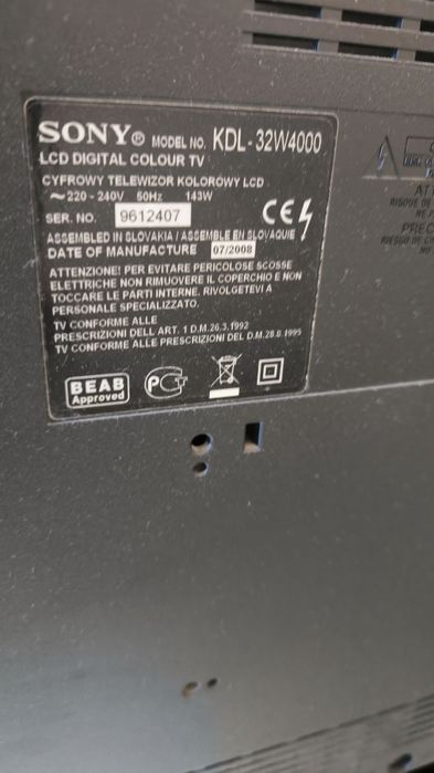 Телевизор Sony Bravia KDL-32W4000 Full HD