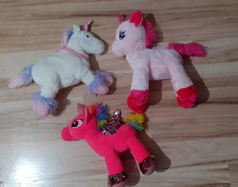 LOT Jucarii Unicorni de pluș colorati de dimensiuni mari(35 cm)