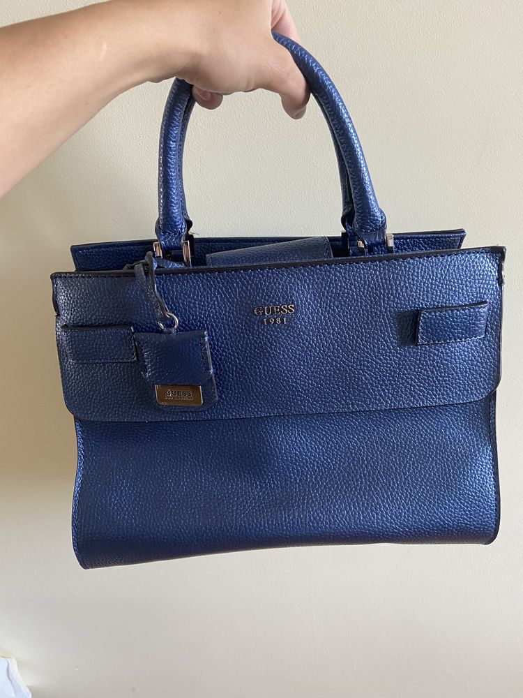Чанта GUESS, синя
