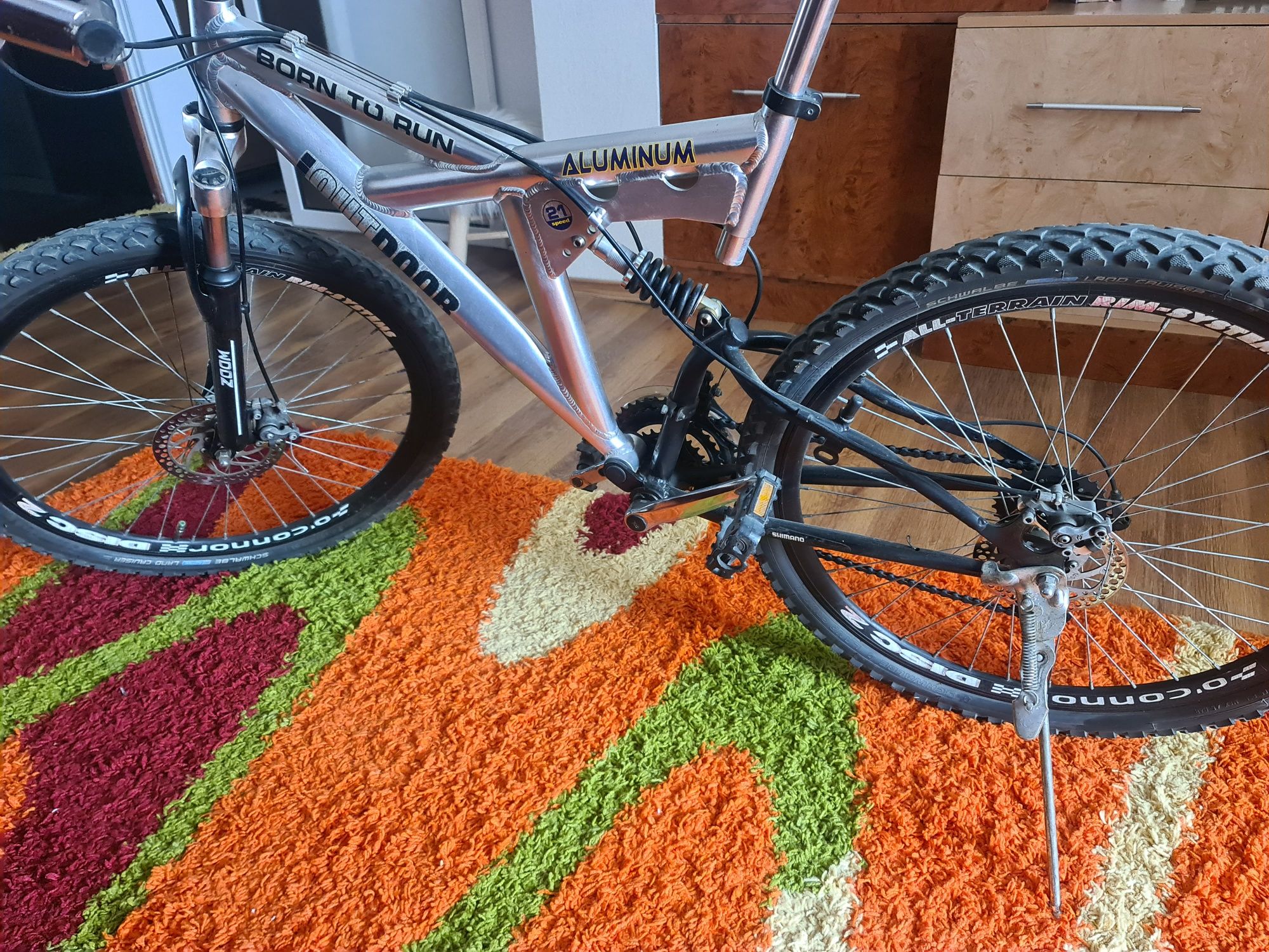 Bicicleta aluminiu full suspension