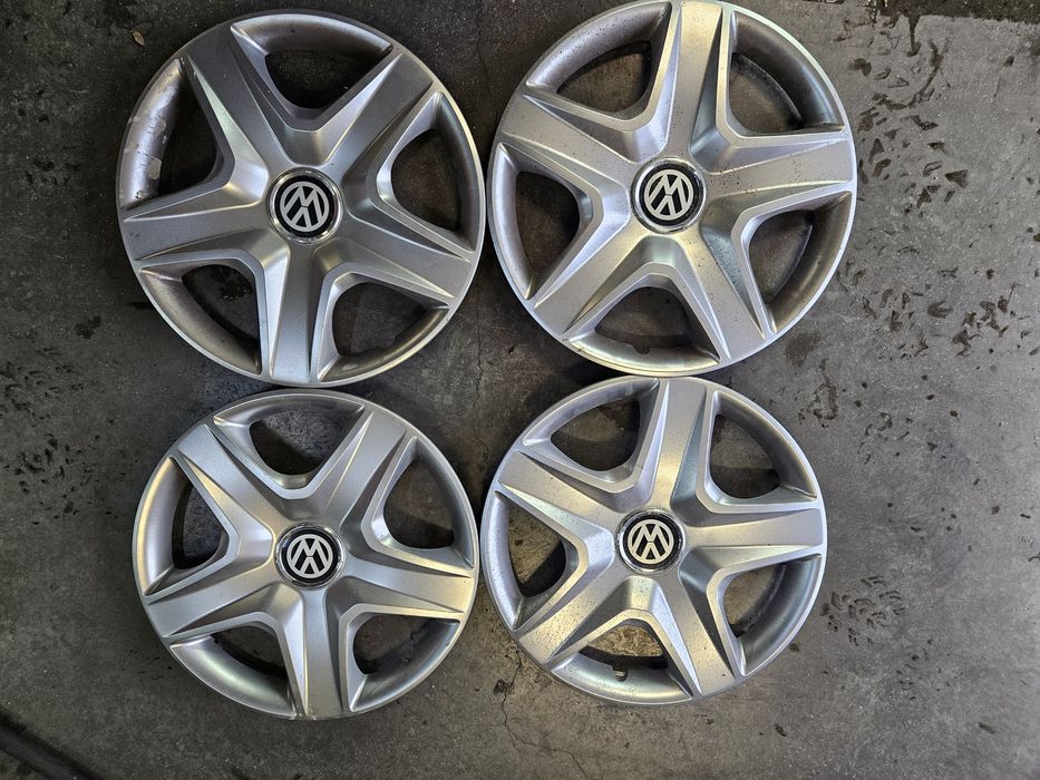 4 jante tabla Sudrad 5.5J x 15 H2 ET 40, VW Polo + capace sigla VW