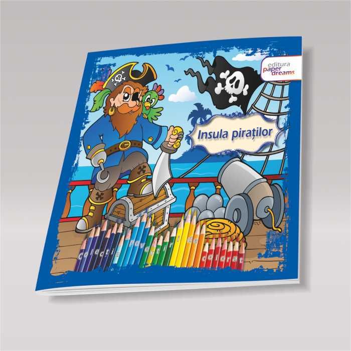 Pachet 12 carti de colorat si povesti + Set carioci 48 buc