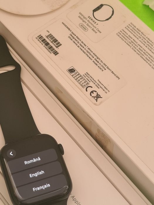 Apple Watch  7  GPS  45mm  -  Full Box  - Apeluri