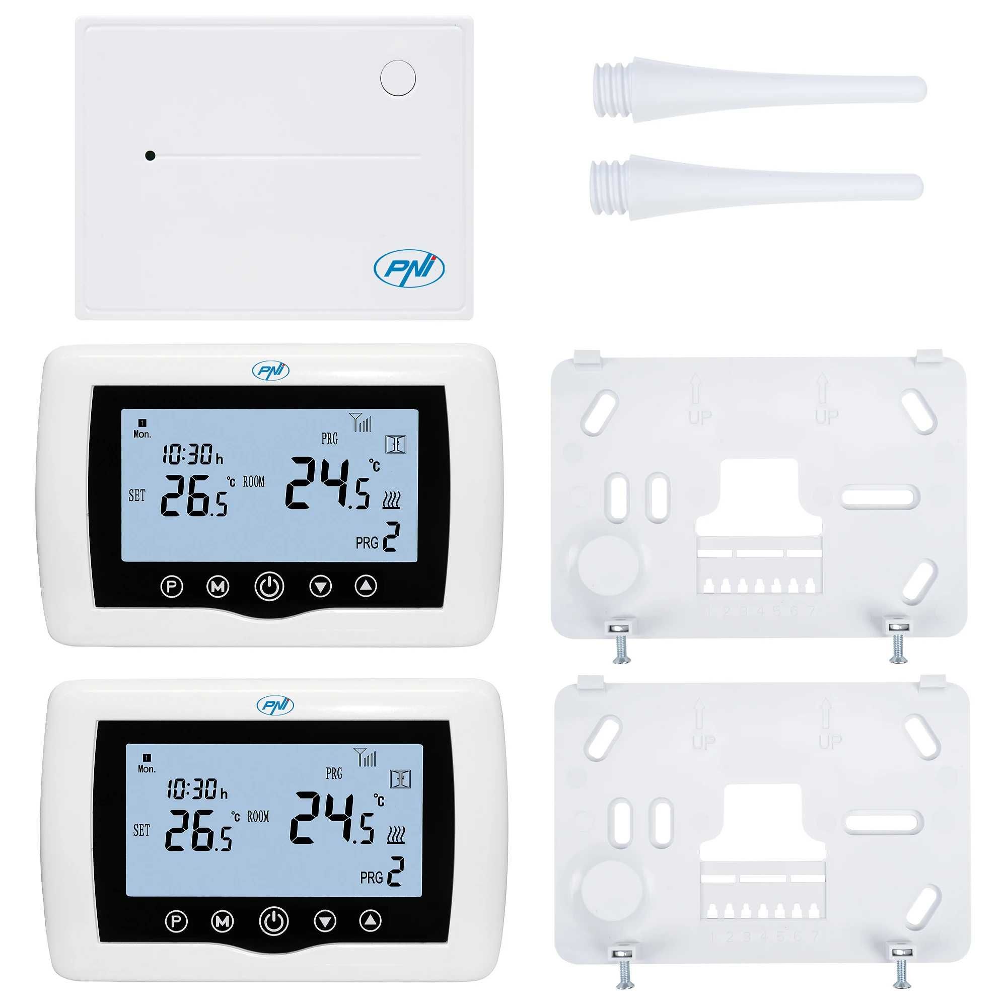 Termostat ambient dublu - WiFi - PNI CT400 - control aplicatie Tuya
