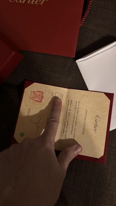 Inel Cartier de platina