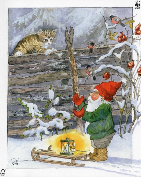 Лот скандинавски картички