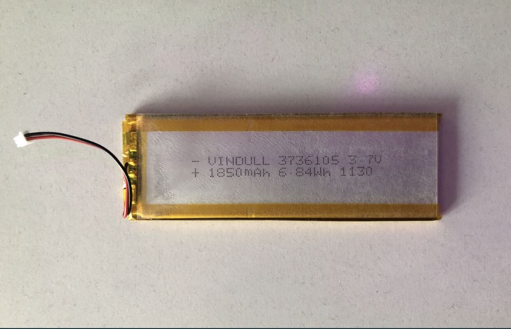 Аккумулятор 3.7v 1850 mAh