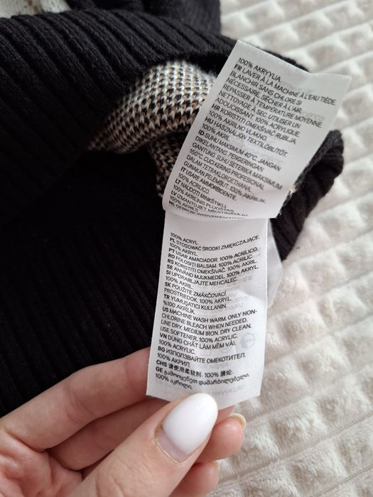 Черно-бяла жилетка H&M