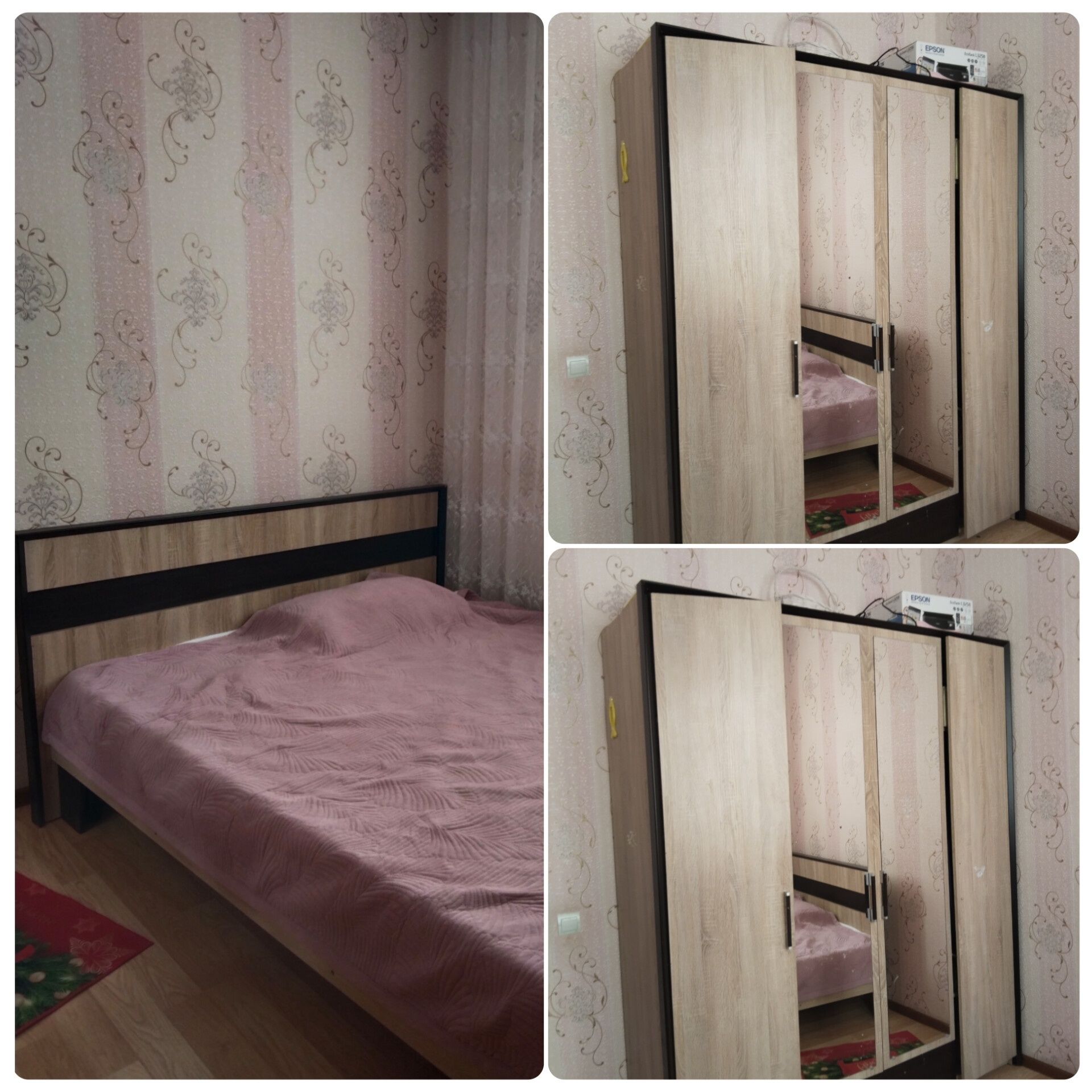 Продам шкаф с кроватью (двуспальная)в отличном состоянии