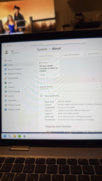 Vand laptop Dell 5520