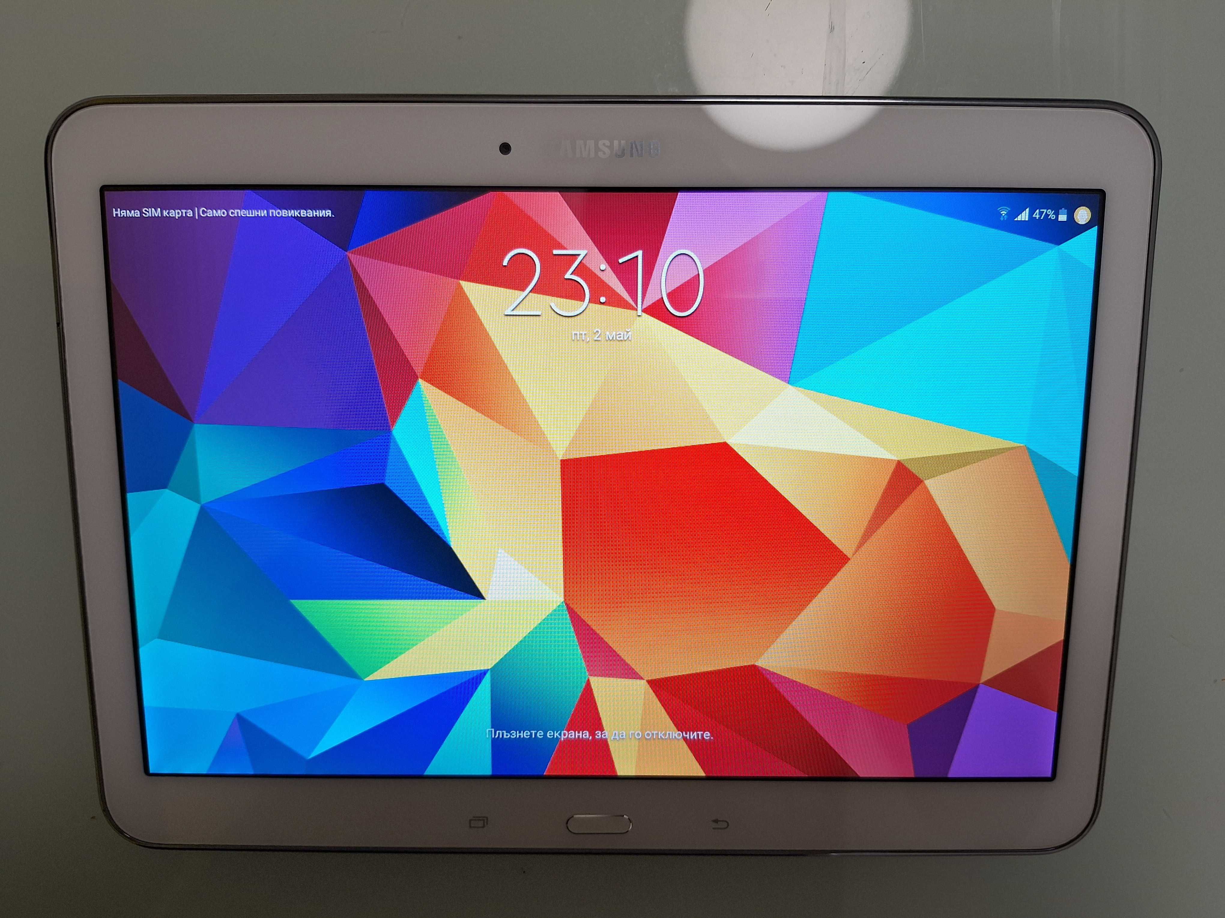 Таблет Samsung Galaxy t535 tab4 16GB бял като нов