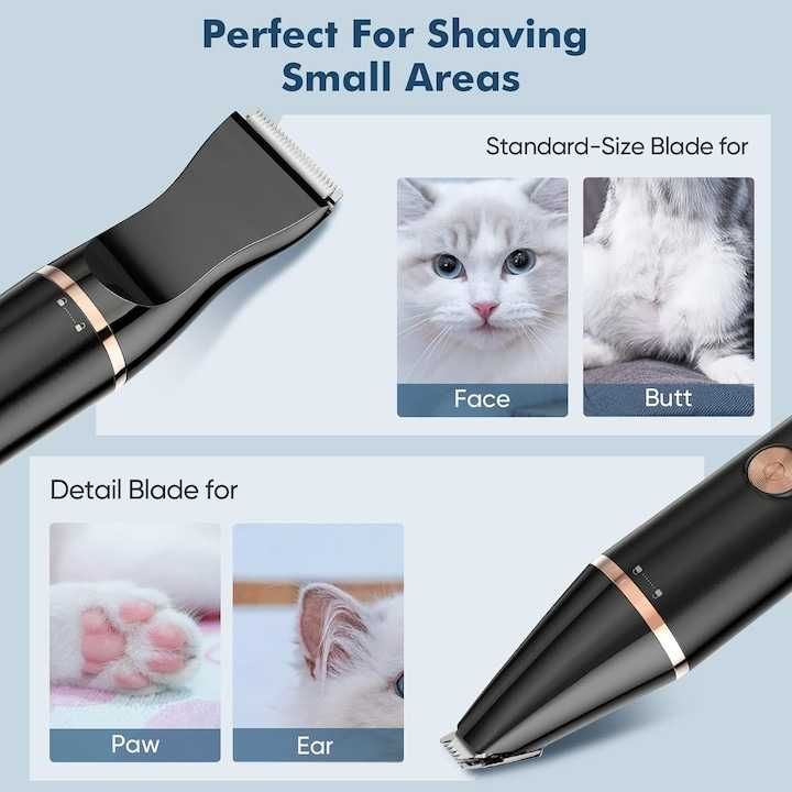 Машинка за подстригване на кучета, котки, лапи, очи, уши, лице, тяло