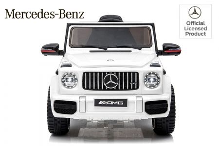 Masinuta electrica Kinderauto Mercedes G63 AMG 2x25W STANDARD #Alb